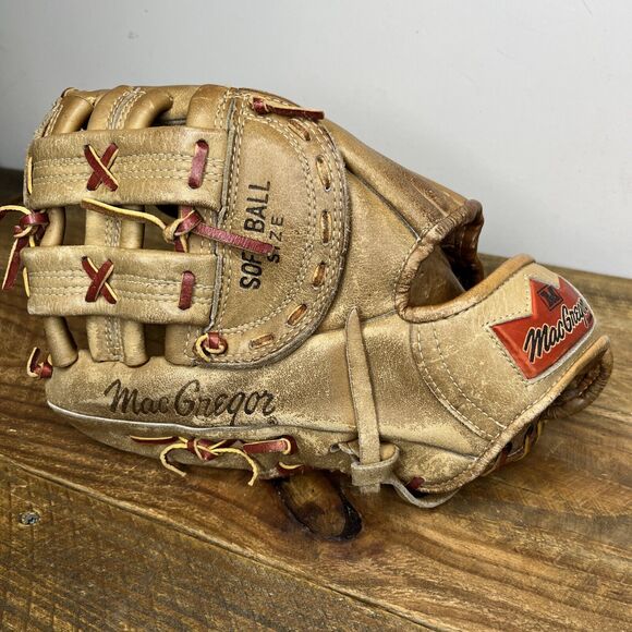Vintage MacGregor Softball Glove-Right Hand for Left Hand Thrower 11” - Picture 1 of 14